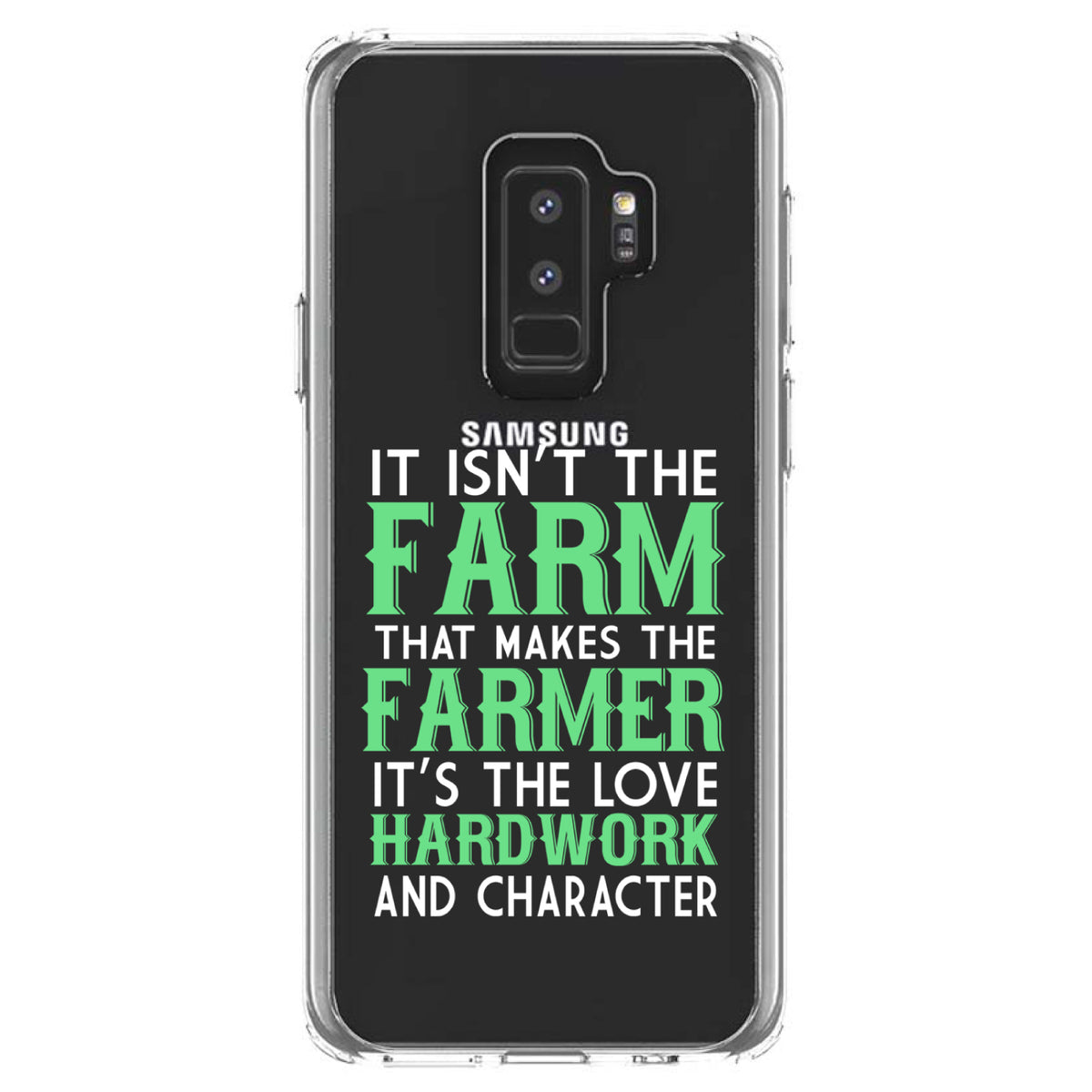 Hard Work & Character Make the Farmer Clear Shockproof iPhone Case, view 20
