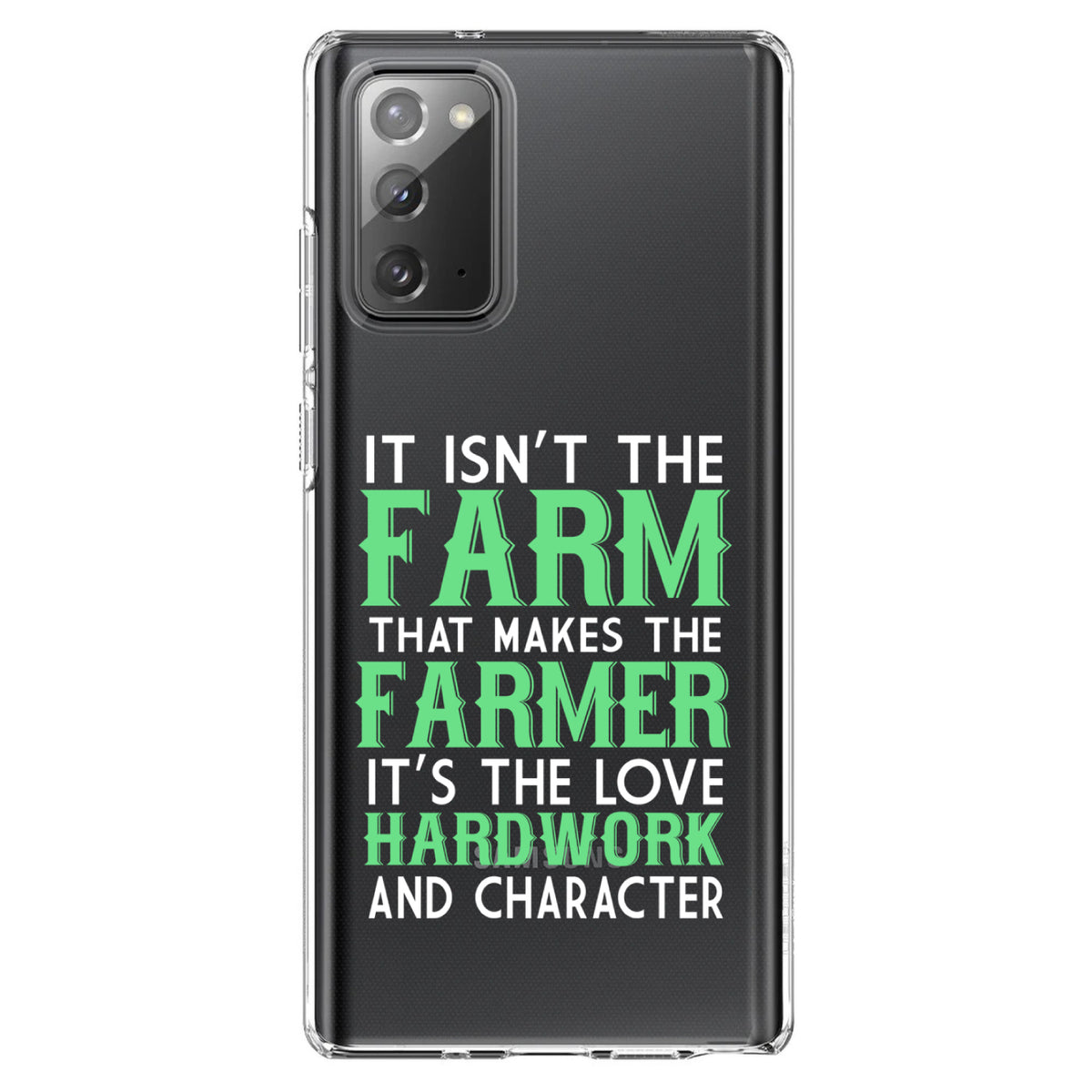 Hard Work & Character Make the Farmer Clear Shockproof iPhone Case, view 8