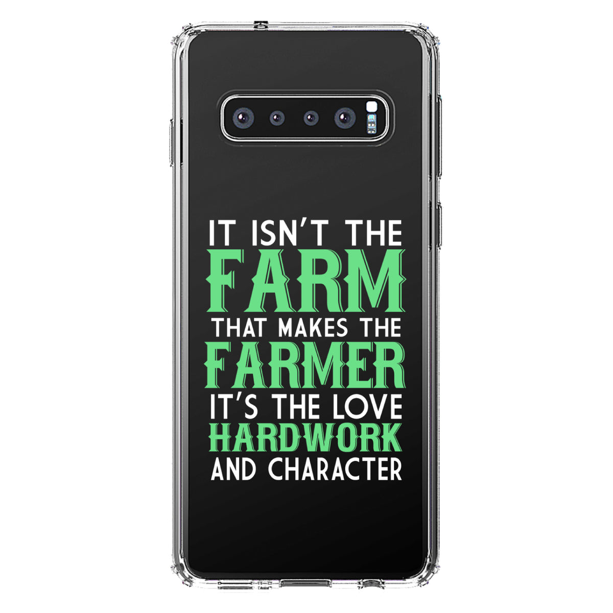 Hard Work & Character Make the Farmer Clear Shockproof iPhone Case, view 16