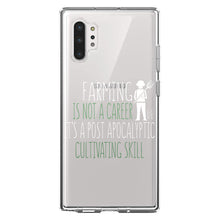 DistinctInk® Clear Shockproof Hybrid Case for Apple iPhone / Samsung Galaxy / Google Pixel - Farming is Not a Career Post Apocalyptic Skill