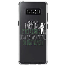 DistinctInk® Clear Shockproof Hybrid Case for Apple iPhone / Samsung Galaxy / Google Pixel - Farming is Not a Career Post Apocalyptic Skill