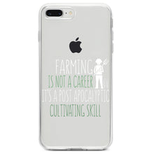 DistinctInk® Clear Shockproof Hybrid Case for Apple iPhone / Samsung Galaxy / Google Pixel - Farming is Not a Career Post Apocalyptic Skill