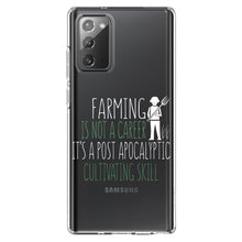 DistinctInk® Clear Shockproof Hybrid Case for Apple iPhone / Samsung Galaxy / Google Pixel - Farming is Not a Career Post Apocalyptic Skill