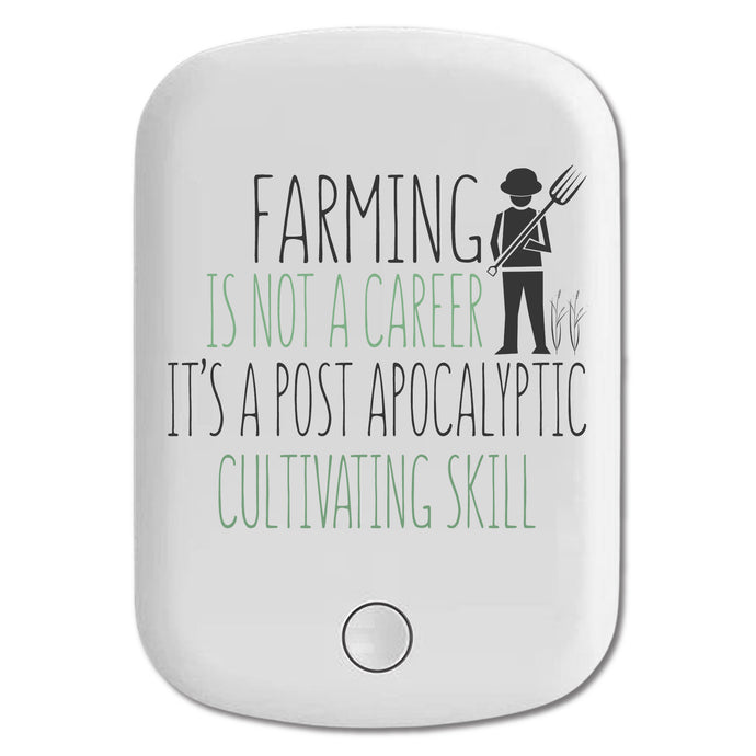 DistinctInk Magnetic Battery Pack, Wireless Portable Charger with USB-C Cable, Compatible with MagSafe iPhone 14 / 13 / 12 Series - Farming is Not a Career Post Apocalyptic Skill