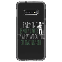 DistinctInk® Clear Shockproof Hybrid Case for Apple iPhone / Samsung Galaxy / Google Pixel - Farming is Not a Career Post Apocalyptic Skill