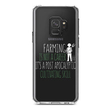 DistinctInk® Clear Shockproof Hybrid Case for Apple iPhone / Samsung Galaxy / Google Pixel - Farming is Not a Career Post Apocalyptic Skill