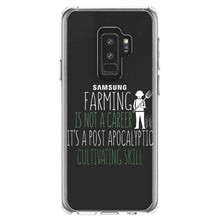 DistinctInk® Clear Shockproof Hybrid Case for Apple iPhone / Samsung Galaxy / Google Pixel - Farming is Not a Career Post Apocalyptic Skill