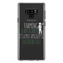 DistinctInk® Clear Shockproof Hybrid Case for Apple iPhone / Samsung Galaxy / Google Pixel - Farming is Not a Career Post Apocalyptic Skill