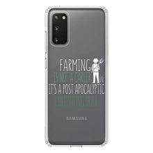 DistinctInk® Clear Shockproof Hybrid Case for Apple iPhone / Samsung Galaxy / Google Pixel - Farming is Not a Career Post Apocalyptic Skill