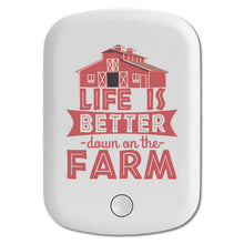 DistinctInk Magnetic Battery Pack, Wireless Portable Charger with USB-C Cable, Compatible with MagSafe iPhone 14 / 13 / 12 Series - Life is Better Down on the Farm