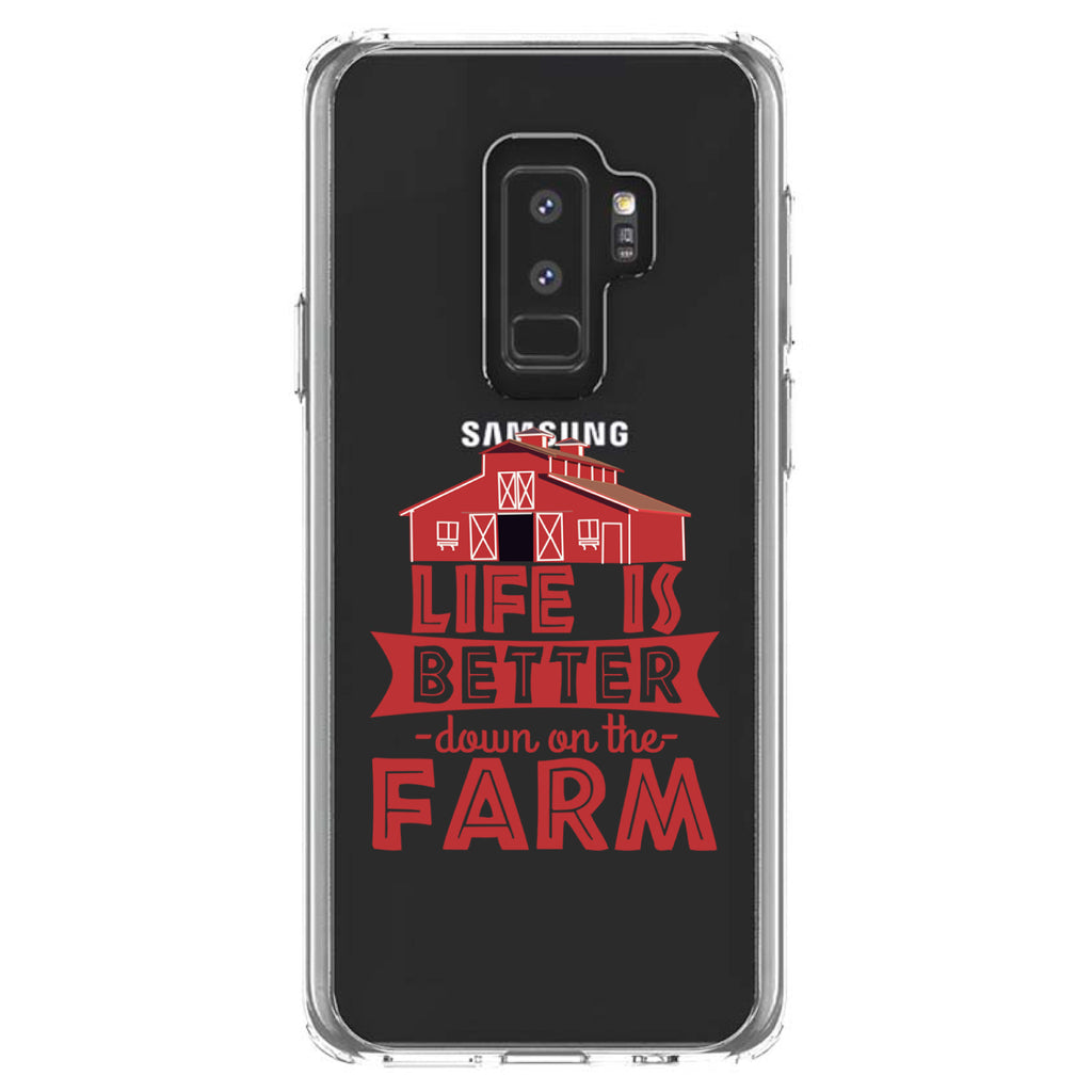 Life is Better Down on the Farm Clear Shockproof iPhone Case, view 20
