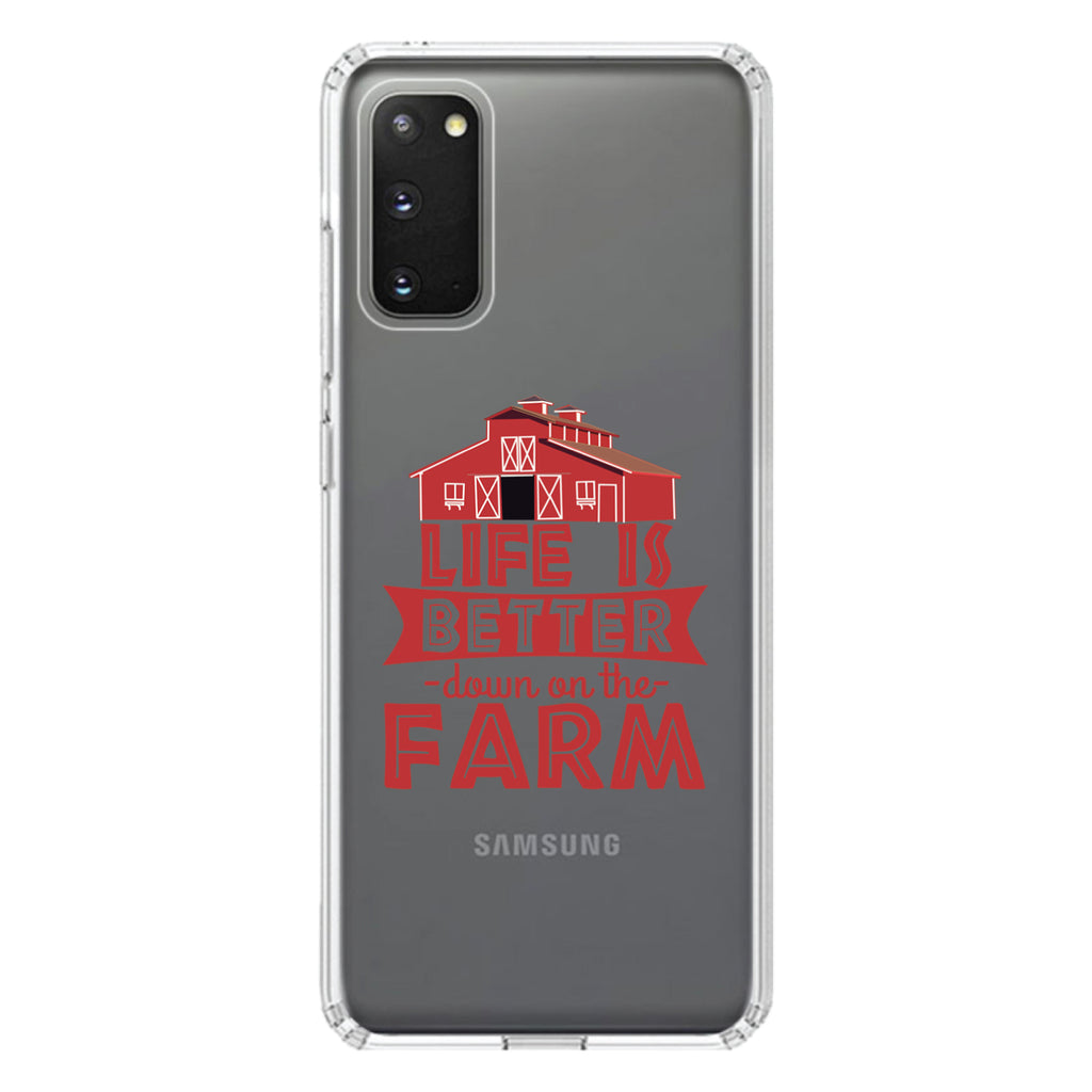 Life is Better Down on the Farm Clear Shockproof iPhone Case, view 14