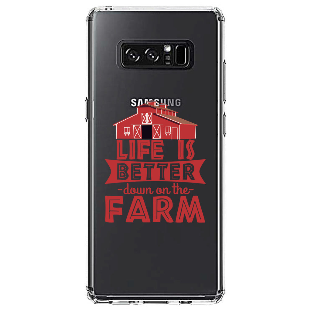 Life is Better Down on the Farm Clear Shockproof iPhone Case, view 12