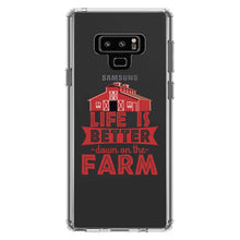 DistinctInk® Clear Shockproof Hybrid Case for Apple iPhone / Samsung Galaxy / Google Pixel - Life is Better Down on the Farm