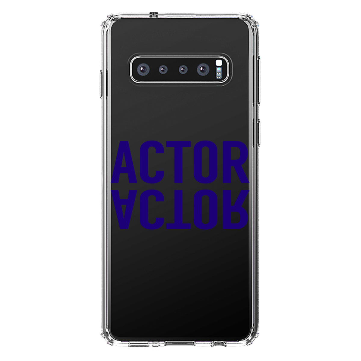 Actor (Reflection) Clear Shockproof iPhone Case, view 17