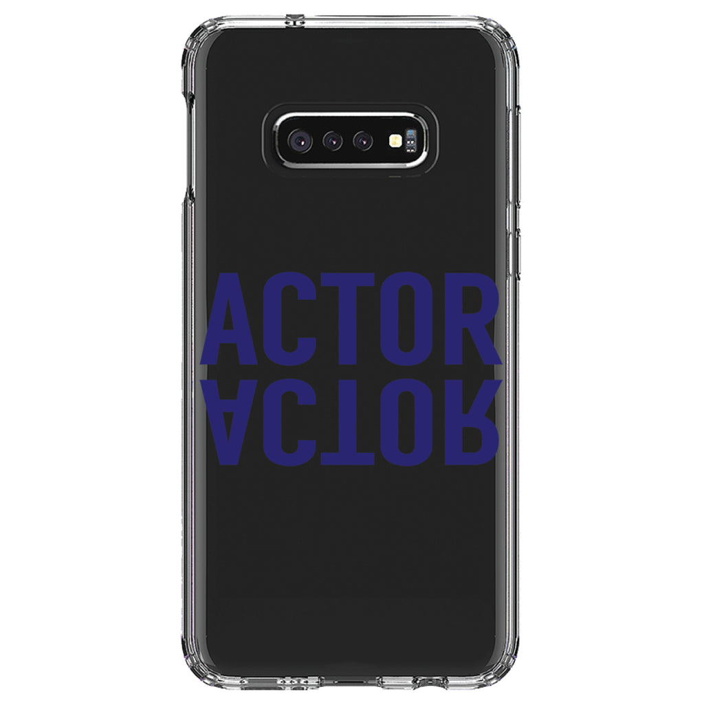 Actor (Reflection) Clear Shockproof iPhone Case, view 18