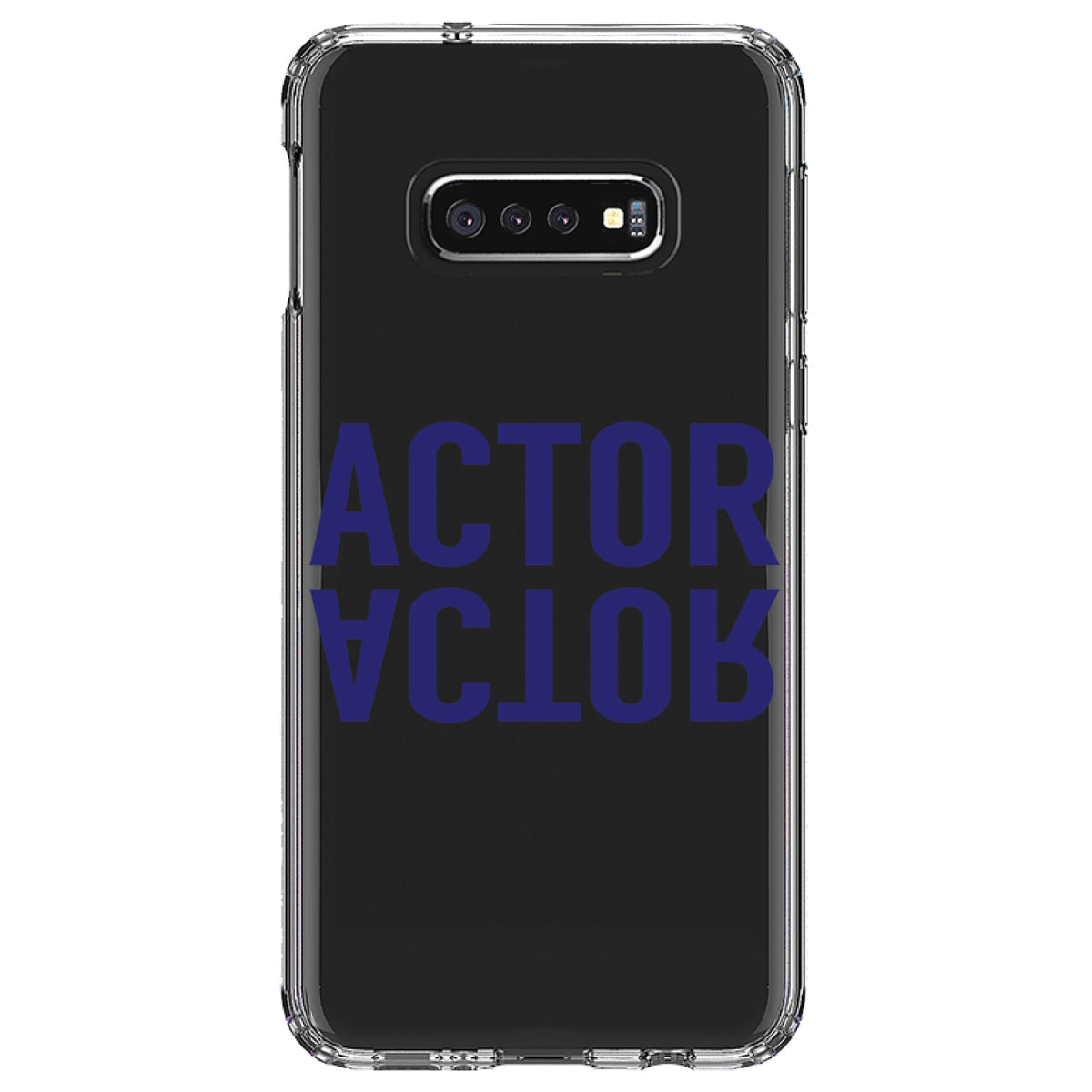 Actor (Reflection) Clear Shockproof iPhone Case, view 18