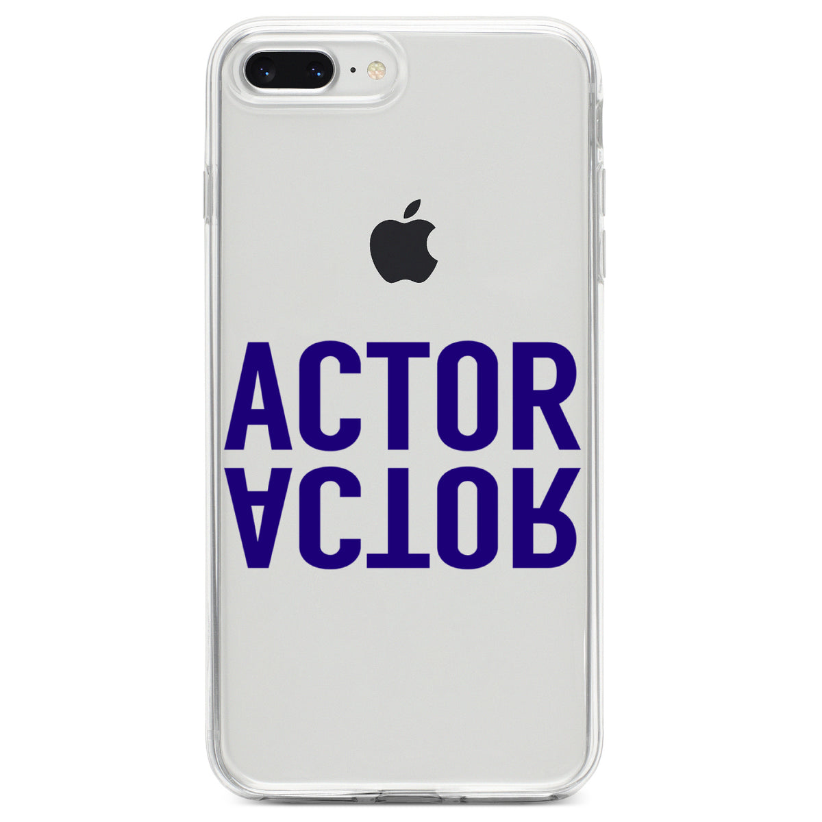 Actor (Reflection) Clear Shockproof iPhone Case, view 6