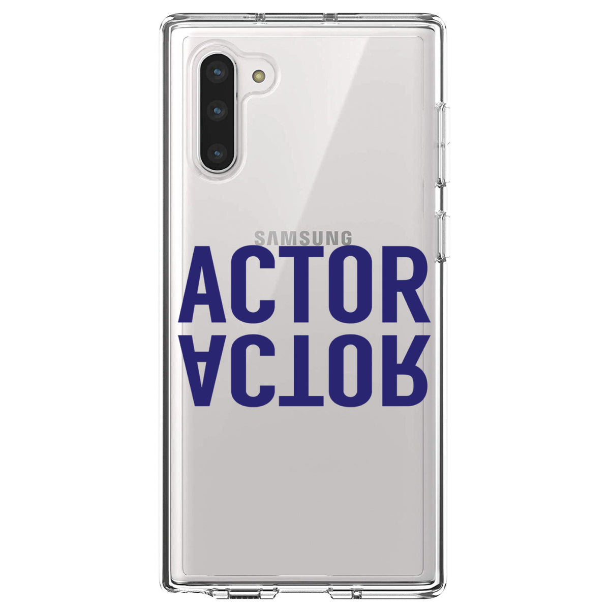 Actor (Reflection) Clear Shockproof iPhone Case, view 9