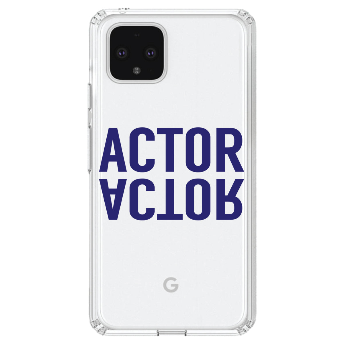 Actor (Reflection) Clear Shockproof iPhone Case, view 23
