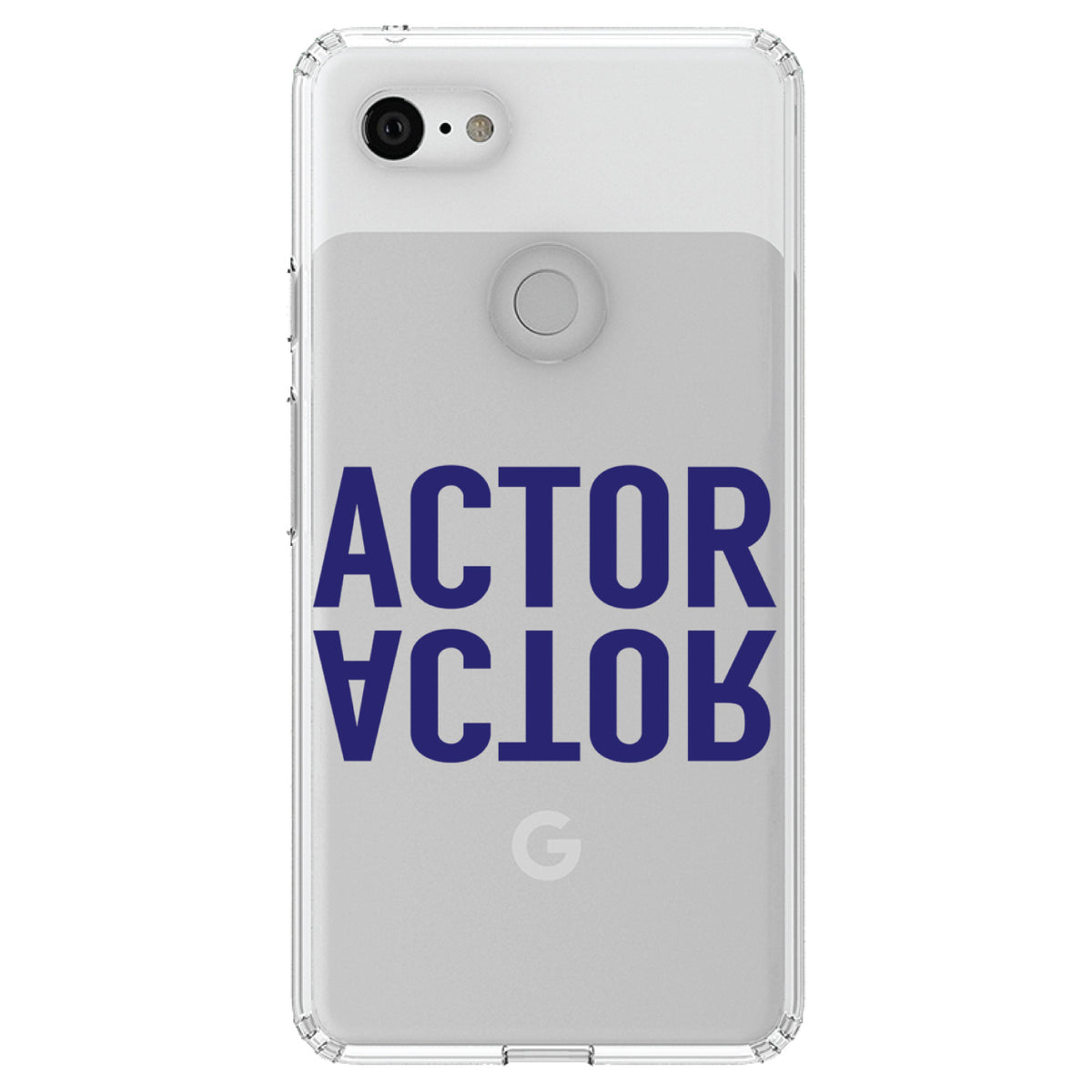 Actor (Reflection) Clear Shockproof iPhone Case, view 21