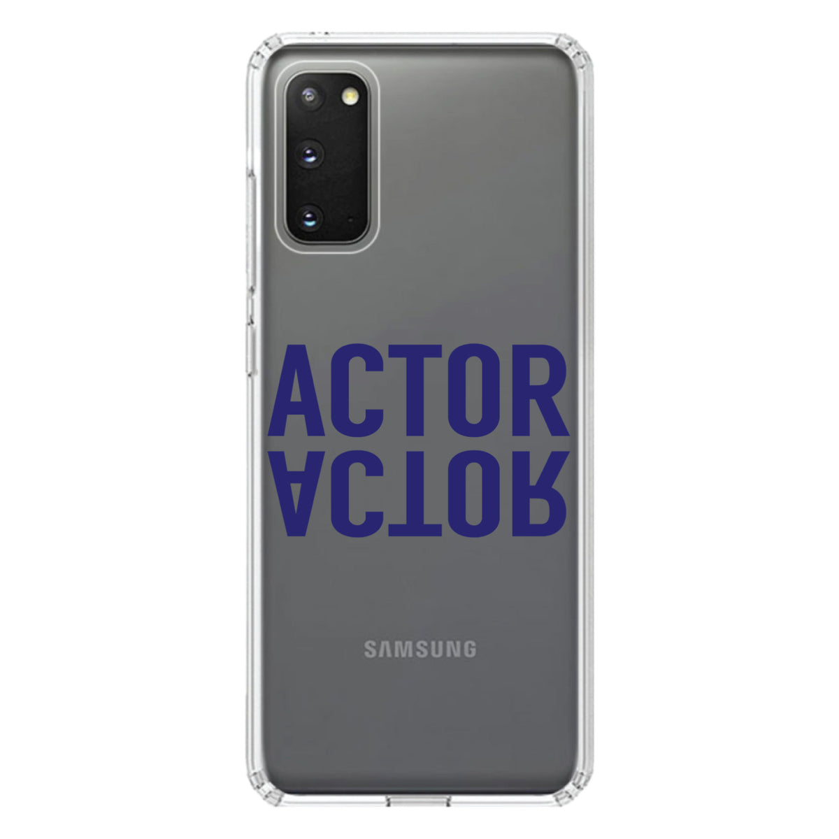 Actor (Reflection) Clear Shockproof iPhone Case, view 14