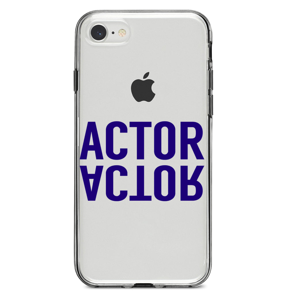 Actor (Reflection) Clear Shockproof iPhone Case, view 5