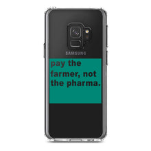 DistinctInk® Clear Shockproof Hybrid Case for Apple iPhone / Samsung Galaxy / Google Pixel - Pay the Farmer, Not the Pharma.