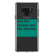 DistinctInk® Clear Shockproof Hybrid Case for Apple iPhone / Samsung Galaxy / Google Pixel - Pay the Farmer, Not the Pharma.