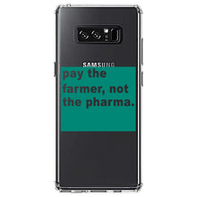 DistinctInk® Clear Shockproof Hybrid Case for Apple iPhone / Samsung Galaxy / Google Pixel - Pay the Farmer, Not the Pharma.