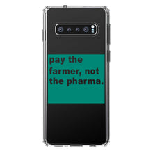 DistinctInk® Clear Shockproof Hybrid Case for Apple iPhone / Samsung Galaxy / Google Pixel - Pay the Farmer, Not the Pharma.