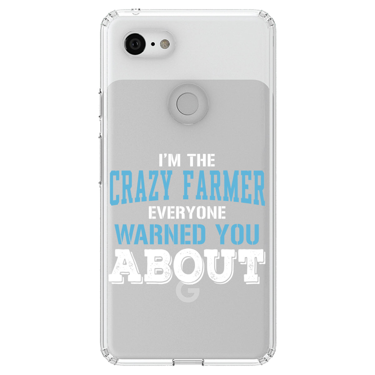 I'm The Crazy Famer Warned You About Clear Shockproof iPhone Case, view 22