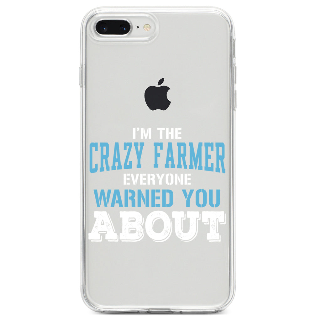 I'm The Crazy Famer Warned You About Clear Shockproof iPhone Case, view 6