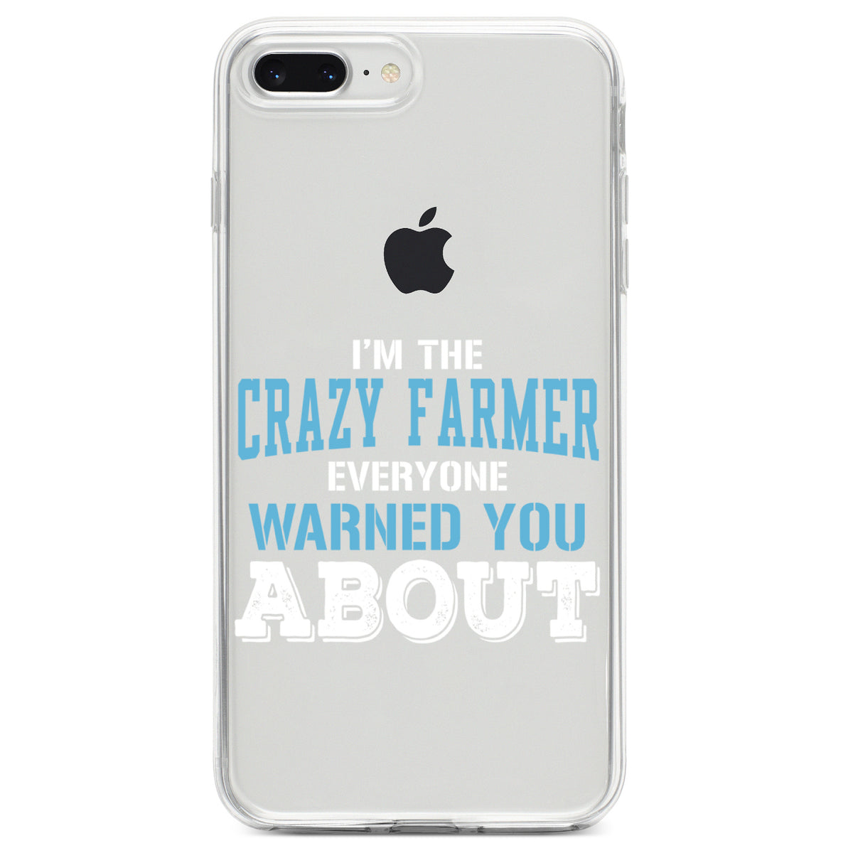 I'm The Crazy Famer Warned You About Clear Shockproof iPhone Case, view 6