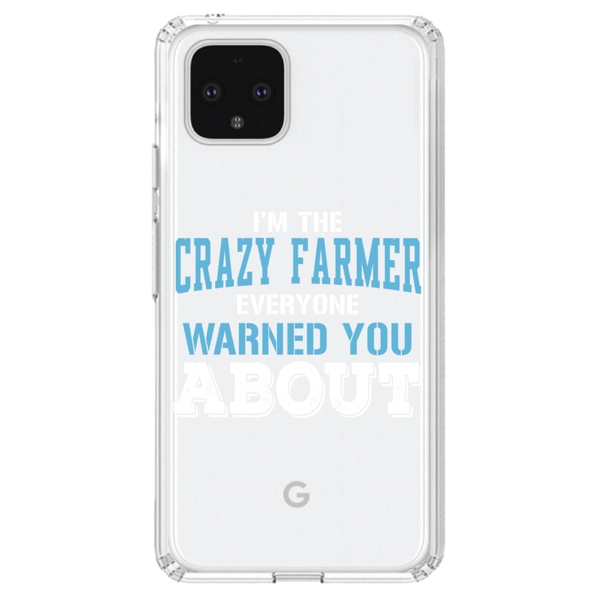 I'm The Crazy Famer Warned You About Clear Shockproof iPhone Case, view 24