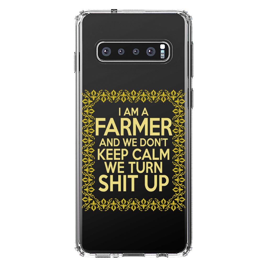 I'm a Farmer and We Don't Keep Calm Clear Shockproof iPhone Case, view 17