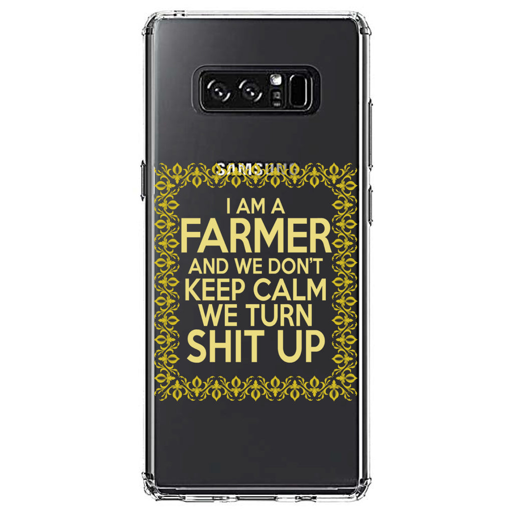 I'm a Farmer and We Don't Keep Calm Clear Shockproof iPhone Case, view 12