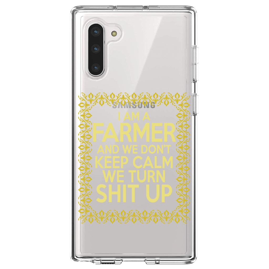 I'm a Farmer and We Don't Keep Calm Clear Shockproof iPhone Case, view 9