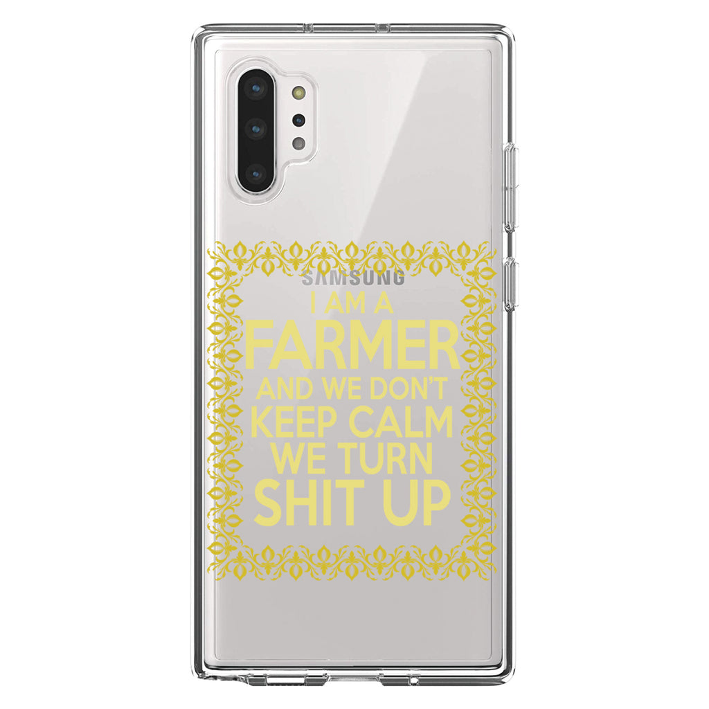 I'm a Farmer and We Don't Keep Calm Clear Shockproof iPhone Case, view 10