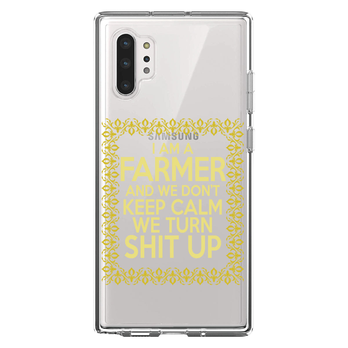 I'm a Farmer and We Don't Keep Calm Clear Shockproof iPhone Case, view 10