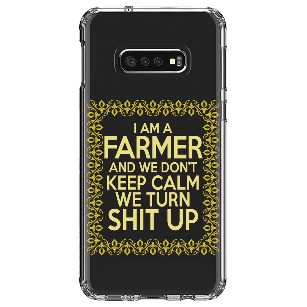 I'm a Farmer and We Don't Keep Calm Clear Shockproof iPhone Case, view 18