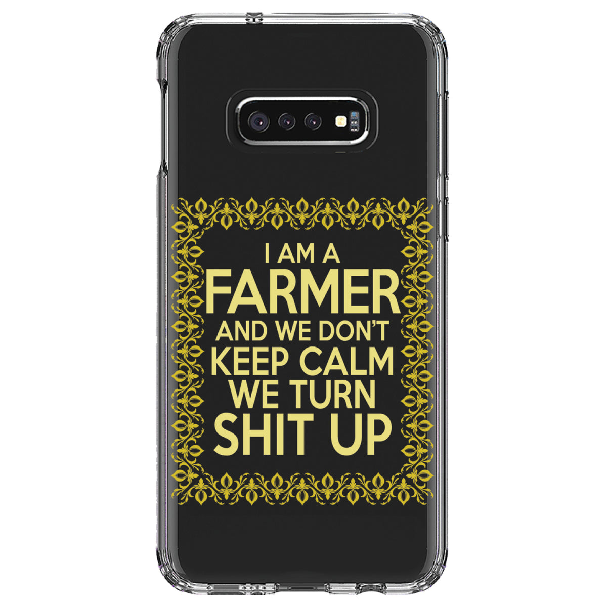 I'm a Farmer and We Don't Keep Calm Clear Shockproof iPhone Case, view 18