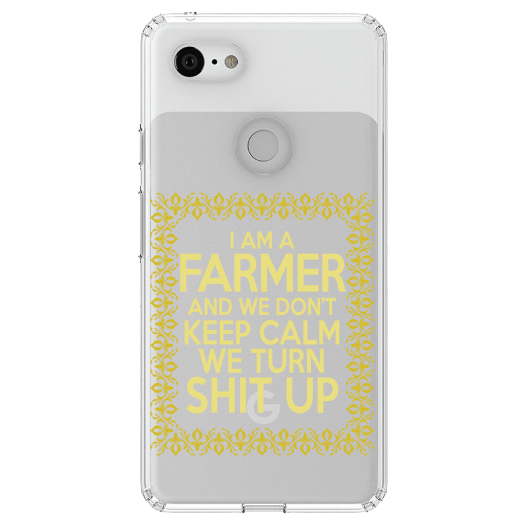 I'm a Farmer and We Don't Keep Calm Clear Shockproof iPhone Case, view 21