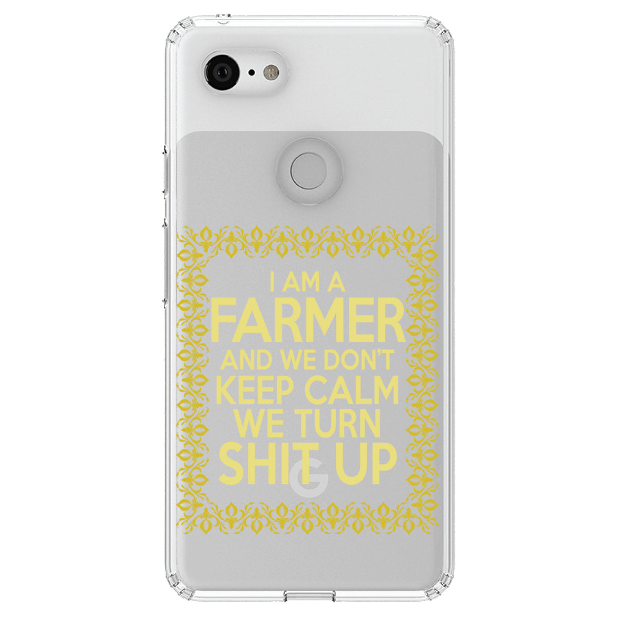 I'm a Farmer and We Don't Keep Calm Clear Shockproof iPhone Case, view 21