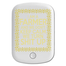 DistinctInk Magnetic Battery Pack, Wireless Portable Charger with USB-C Cable, Compatible with MagSafe iPhone 14 / 13 / 12 Series - I'm a Farmer and We Don't Keep Calm