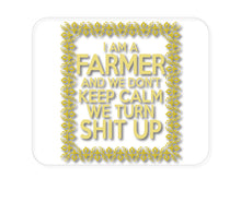 DistinctInk Custom Foam Rubber Mouse Pad - 1/4" Thick - I'm a Farmer and We Don't Keep Calm