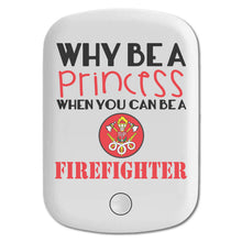 DistinctInk Magnetic Battery Pack, Wireless Portable Charger with USB-C Cable, Compatible with MagSafe iPhone 14 / 13 / 12 Series - Why Be a Princess When You Can Be a Firefighter