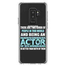 DistinctInk® Clear Shockproof Hybrid Case for Apple iPhone / Samsung Galaxy / Google Pixel - Two Kinds of People - Being An Actor is Better