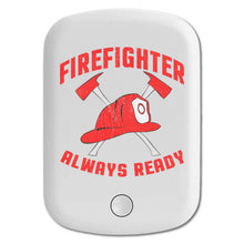 DistinctInk Magnetic Battery Pack, Wireless Portable Charger with USB-C Cable, Compatible with MagSafe iPhone 14 / 13 / 12 Series - Firefighter - Always Ready