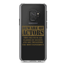 DistinctInk® Clear Shockproof Hybrid Case for Apple iPhone / Samsung Galaxy / Google Pixel - Beware of Actors - They Mix with All Classes